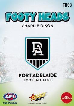 2024 Select AFL Footy Stars - Footy Heads #FH63 Charlie Dixon Back